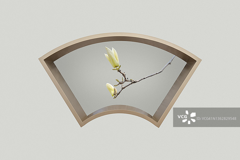 中式传统园林之窗图片素材