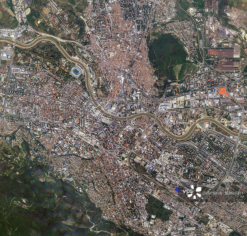 卫星图像：马其顿图片素材