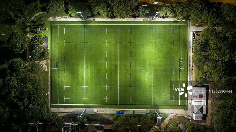 俯瞰橄榄球场图片素材