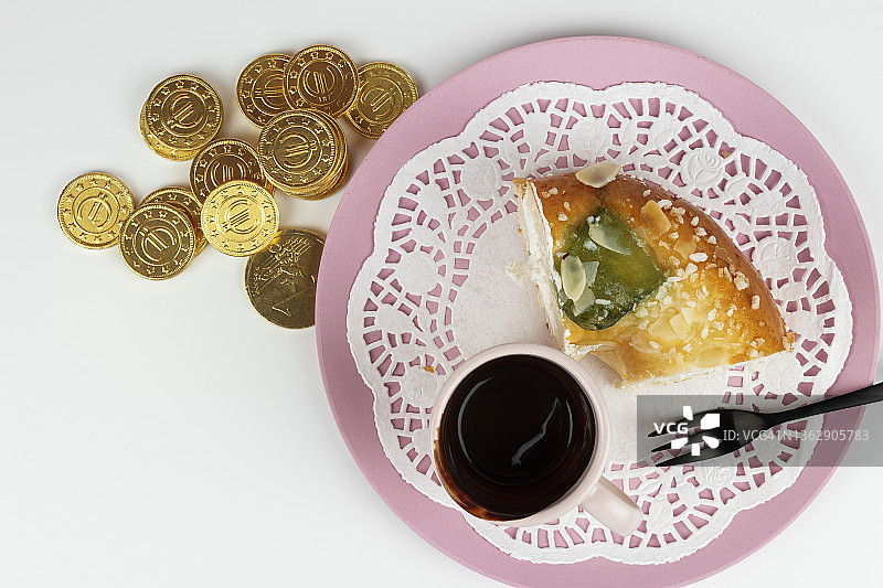 国王面包：西班牙的传统主显节甜点图片素材