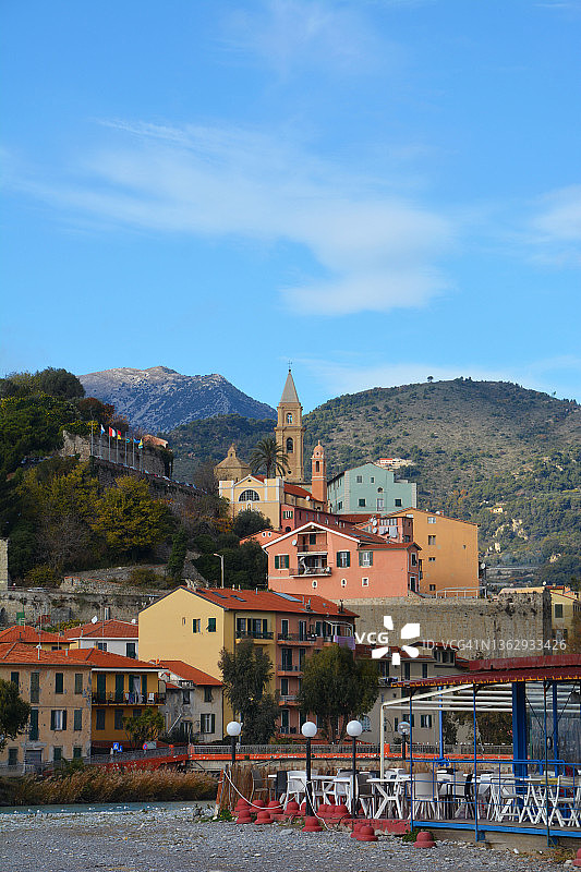 意大利文蒂米利亚古镇图片素材