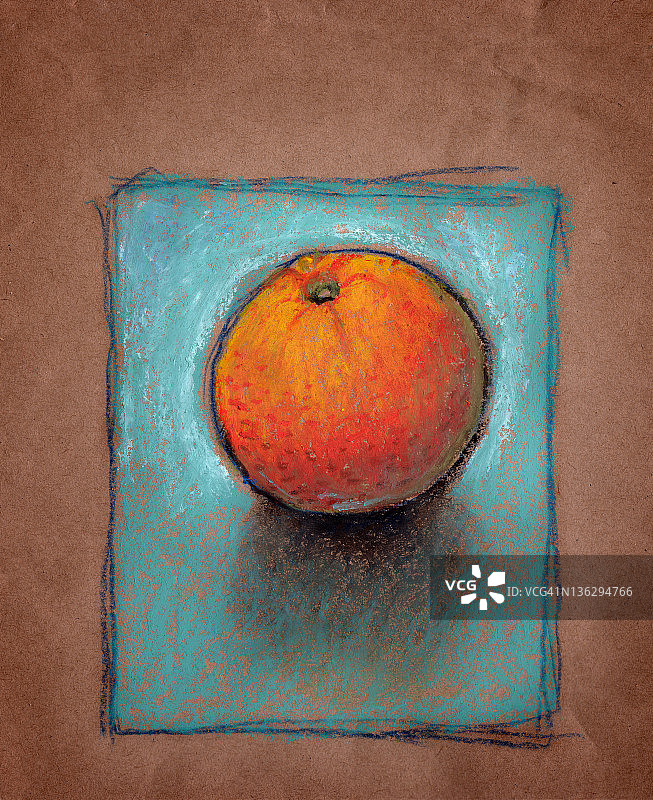 橙子插画图片素材