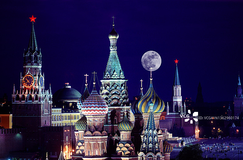 红场高空景观图片素材