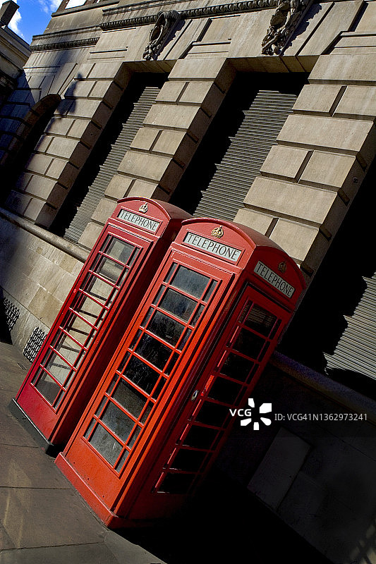 伦敦红色电话亭图片素材
