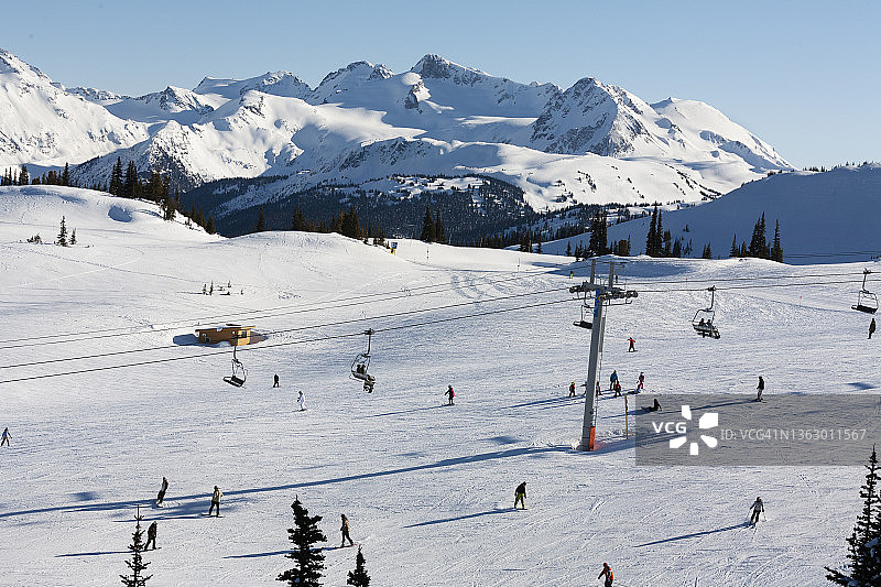 惠斯勒滑雪图片素材