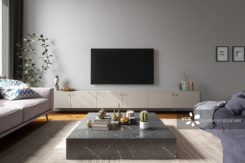 斯堪的纳维亚风格现代客厅图片素材