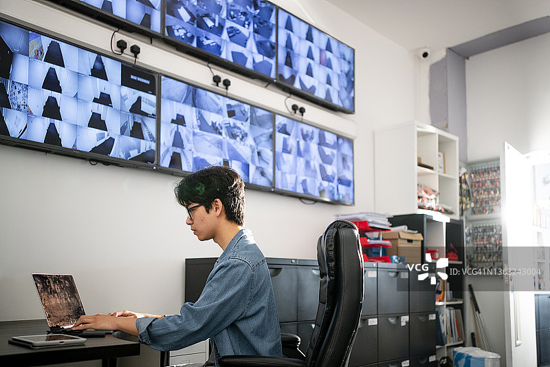 工作和监控摄像头图片素材