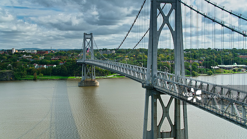 中哈德逊大桥航拍图片素材