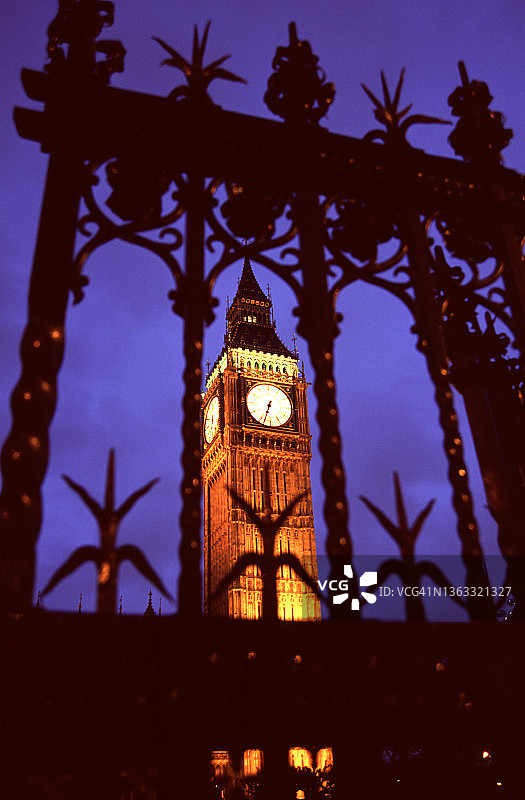 大本钟钟楼景观图片素材