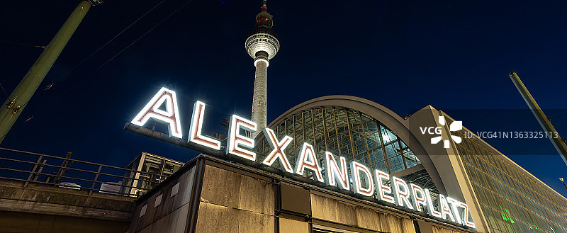 柏林亚历山大广场与著名电视塔（德国）图片素材