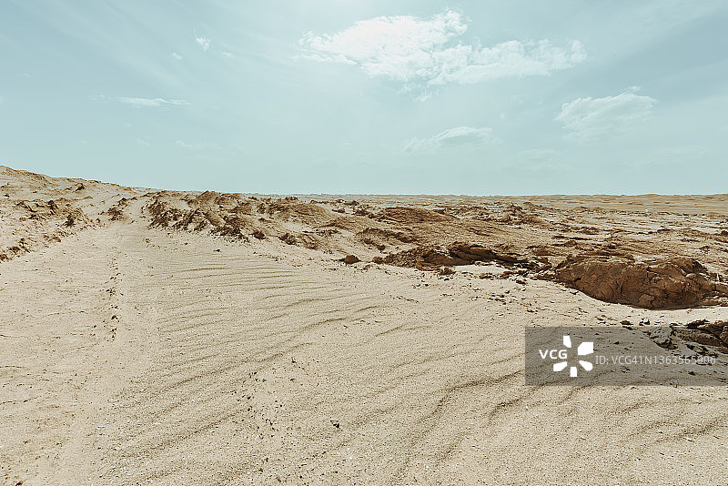 中国青海省的干旱地区图片素材