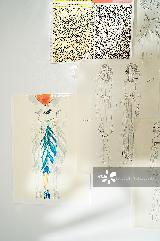 工作室服装设计草图图片素材