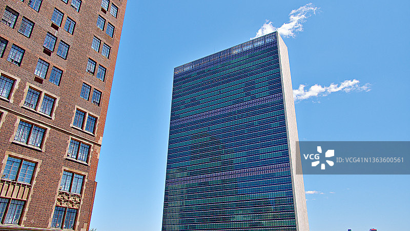 纽约联合国大楼图片素材