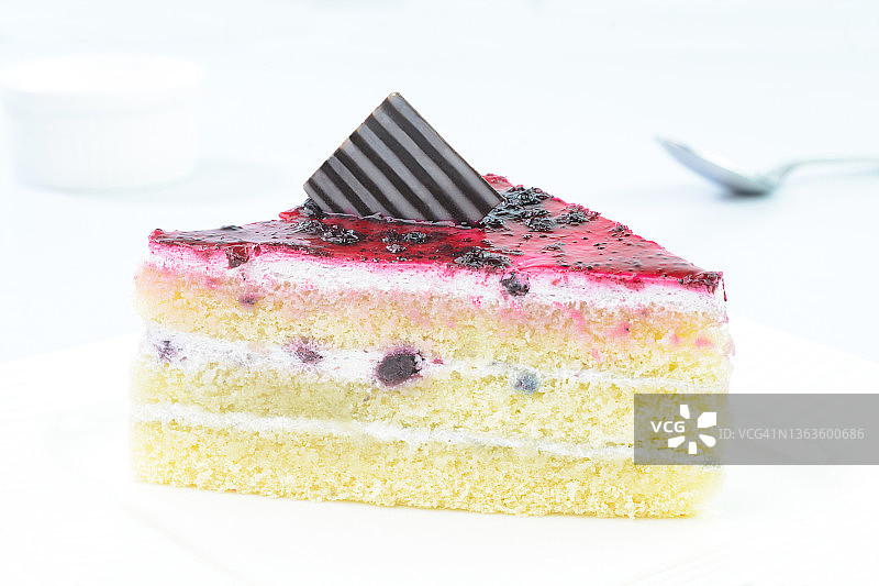 蓝莓蛋糕图片素材