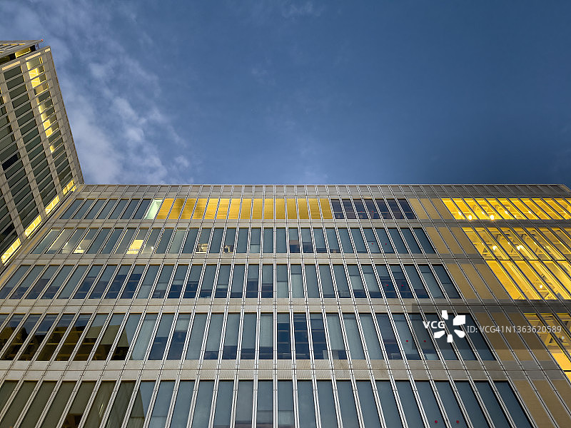 杭州商务区现代建筑外观图片素材