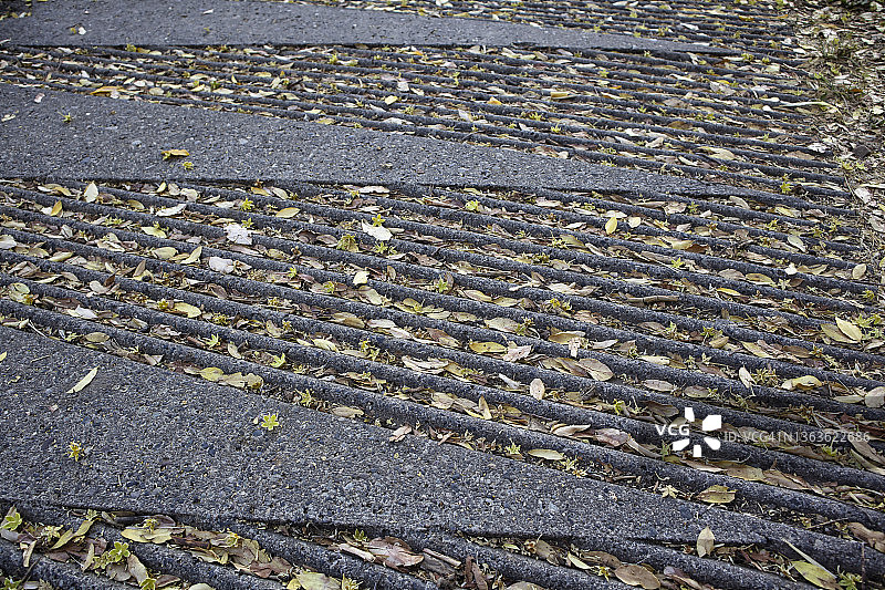 人行道上图片素材