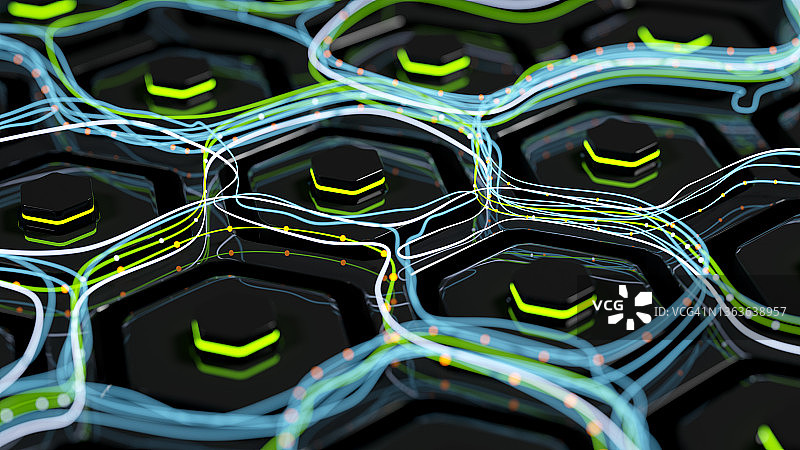 抽象电池数字3D概念图片素材