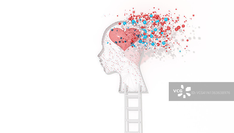 心理健康抽象概念图片素材