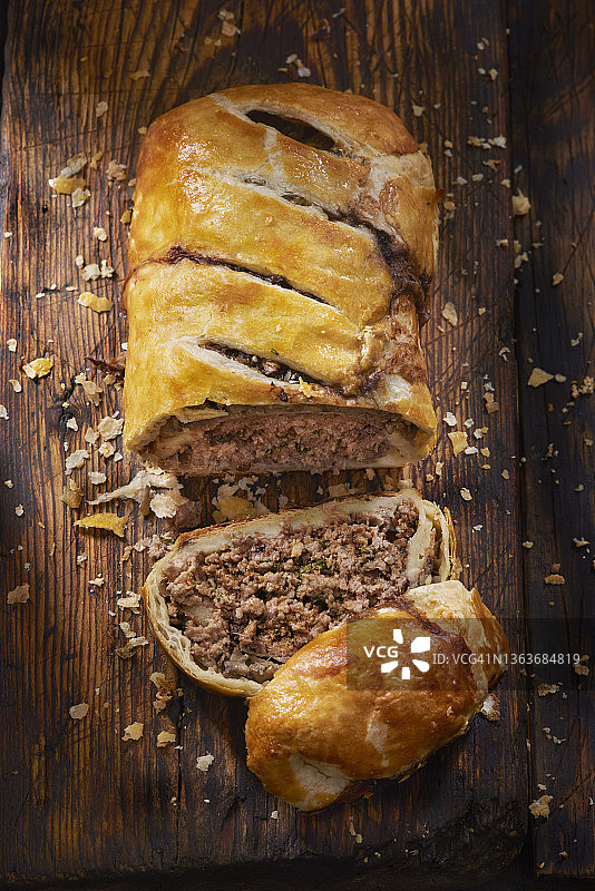 牛肉末惠灵顿图片素材