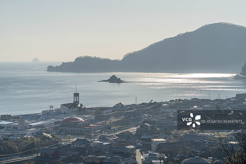 日本广岛岛屿风光图片素材