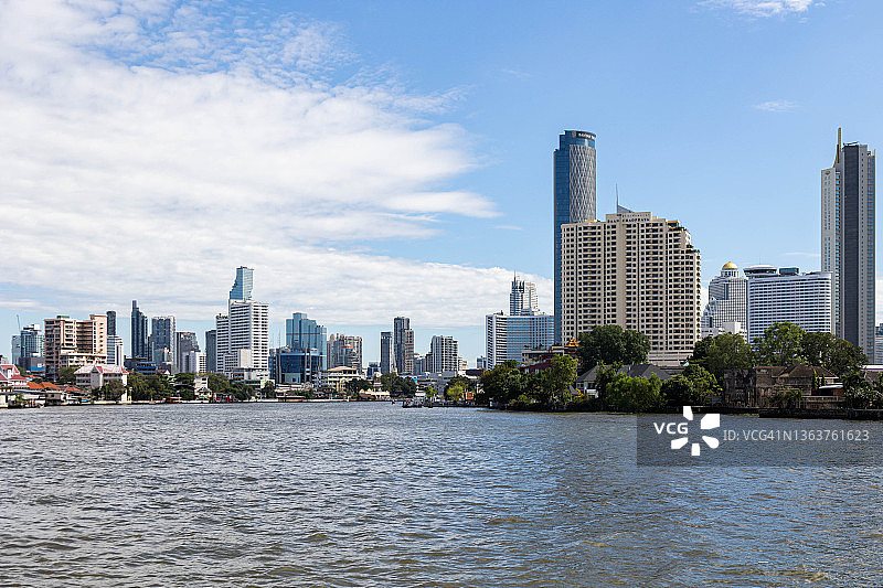 泰国曼谷的昭披耶河图片素材