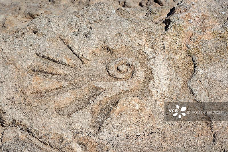 西班牙安达卢西亚特雷罗斯圣胡安岩石插画图片素材