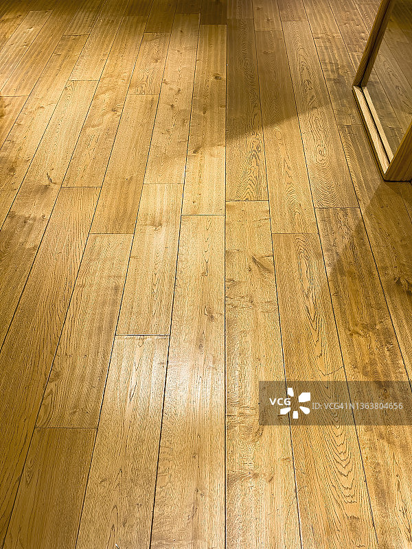 木地板上的落地镜图片素材