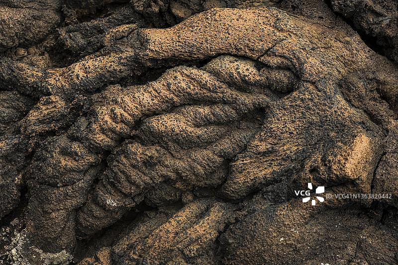 熔岩，西班牙耶罗岛拉雷斯廷加，加那利群岛图片素材