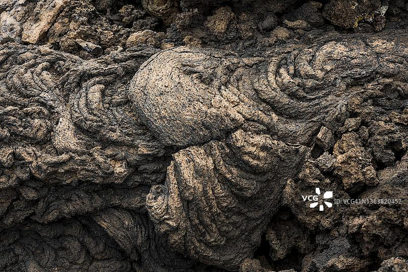 熔岩，西班牙耶罗岛拉雷斯廷加，加那利群岛图片素材