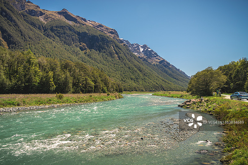 峡湾国家公园的埃格林顿河图片素材