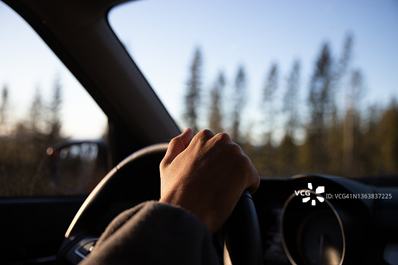 挪威的森林公路图片素材