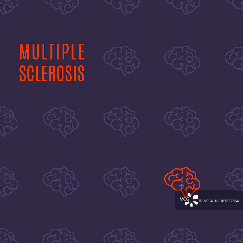 多发性硬化症概念图图片素材