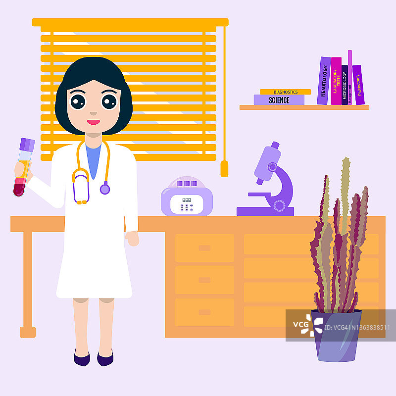 在实验室工作的科学家，概念图图片素材