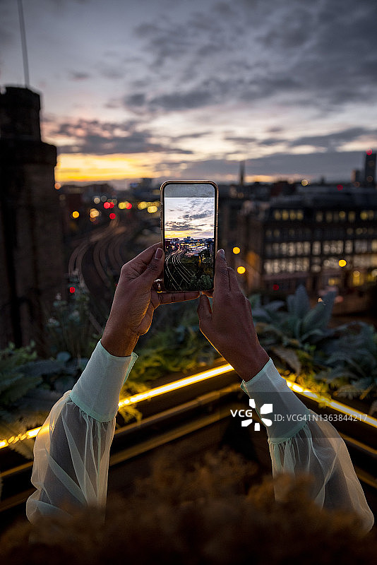 城市日落图片素材