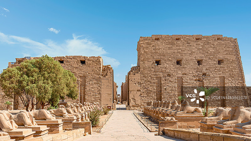 埃及卢克索卡纳克神庙图片素材