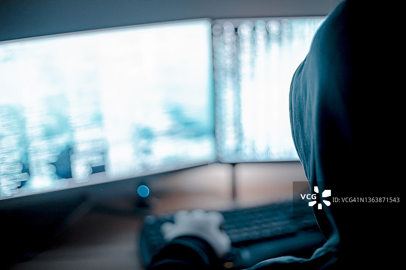 试图破坏网络的黑客图片素材