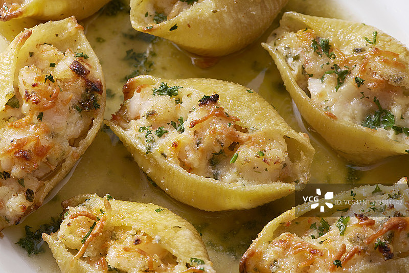 意式鲜虾酿意面图片素材