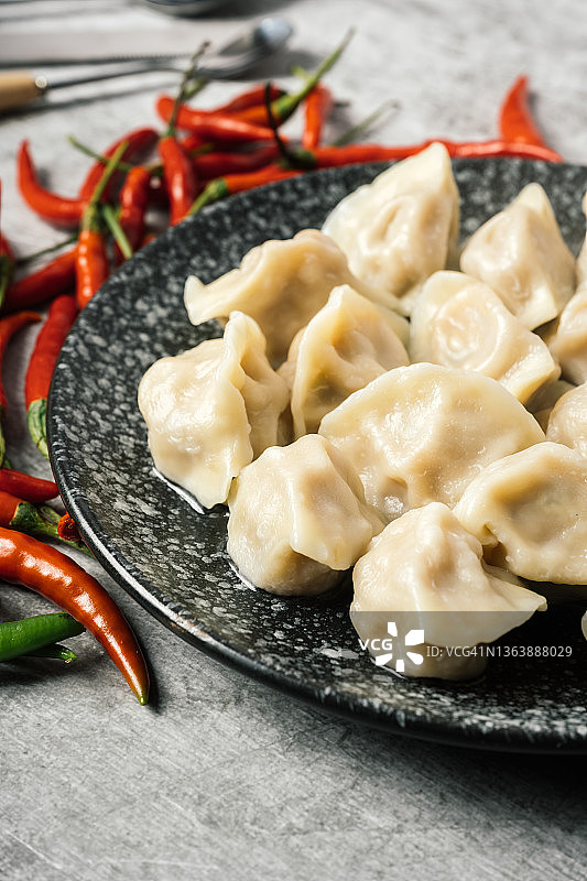 中国传统美食饺子图片素材