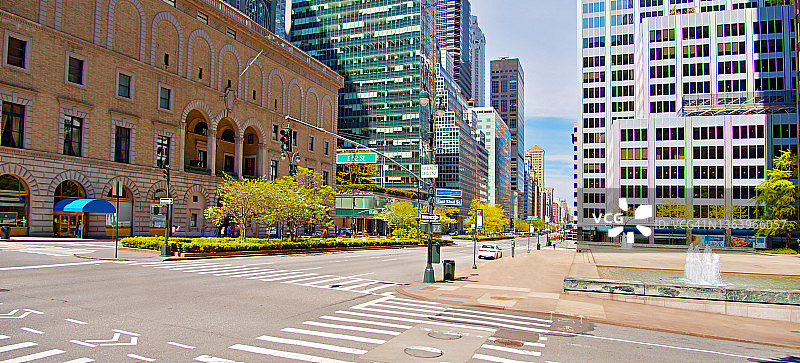 纽约公园大道创意街景图片素材