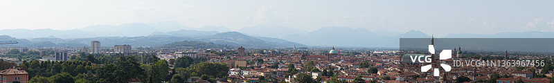 意大利维琴察市全景概览图片素材