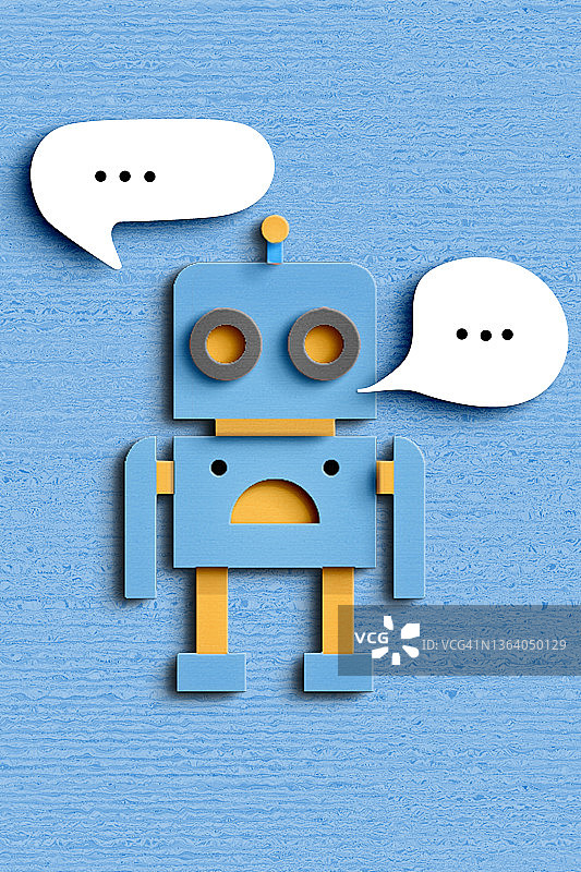 人工智能：聊天机器人概念图片素材