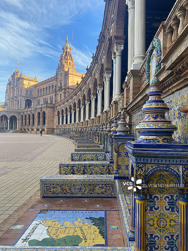 西班牙塞维利亚西班牙广场图片素材