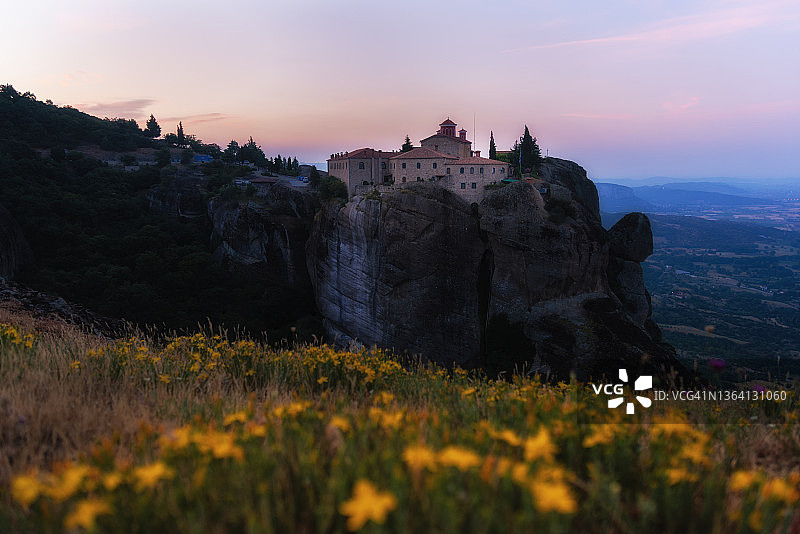 圣斯蒂芬修道院，米特奥拉修道院，特里卡拉，塞萨利，希腊图片素材