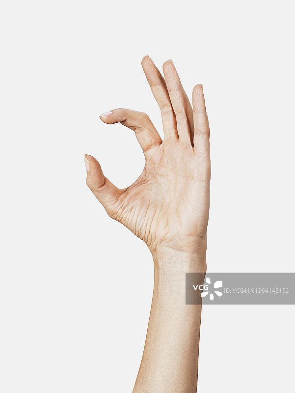 女人手持，空图片素材