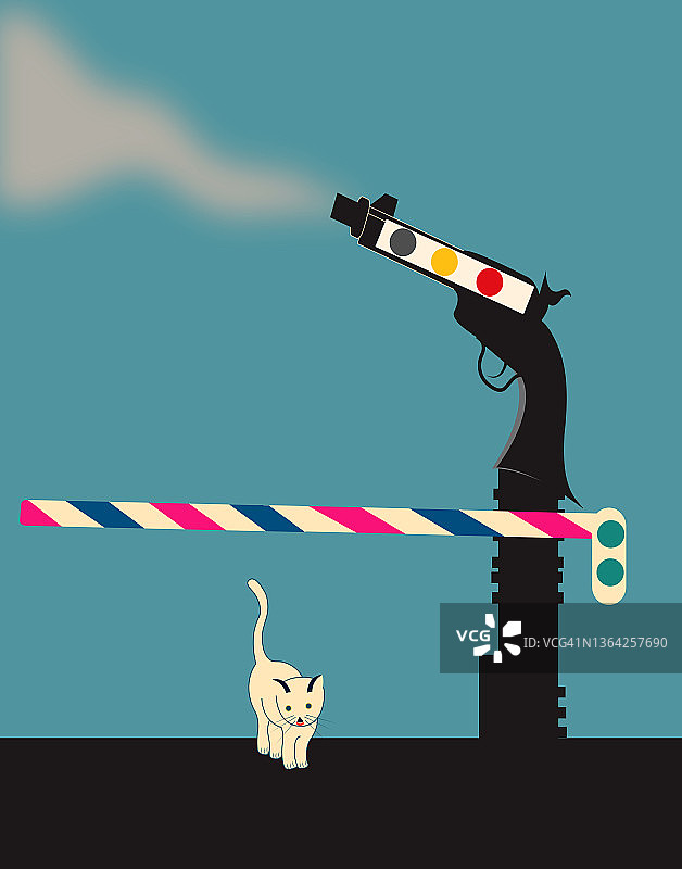 火车通过铁路的插图图片素材