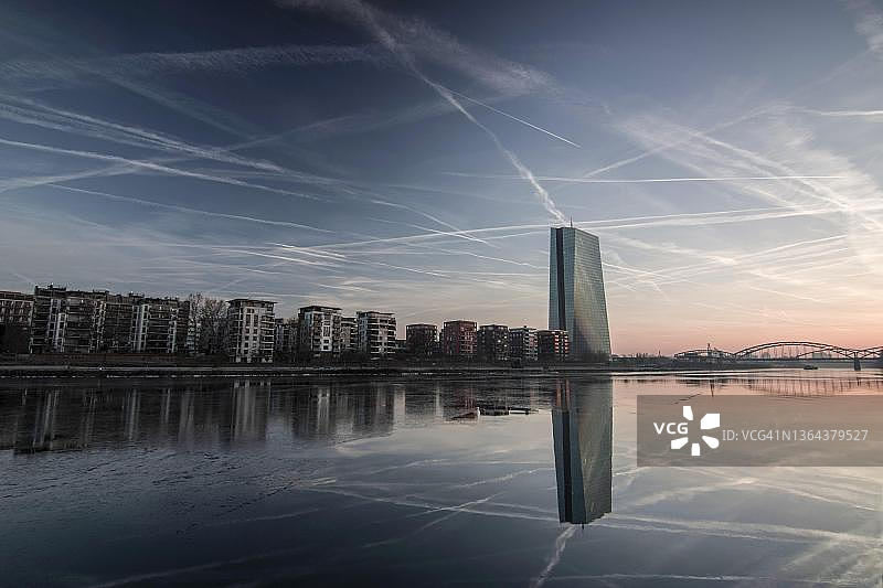 欧洲中央银行（ECB），德国法兰克福图片素材