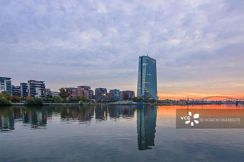 欧洲中央银行（ECB），德国法兰克福图片素材