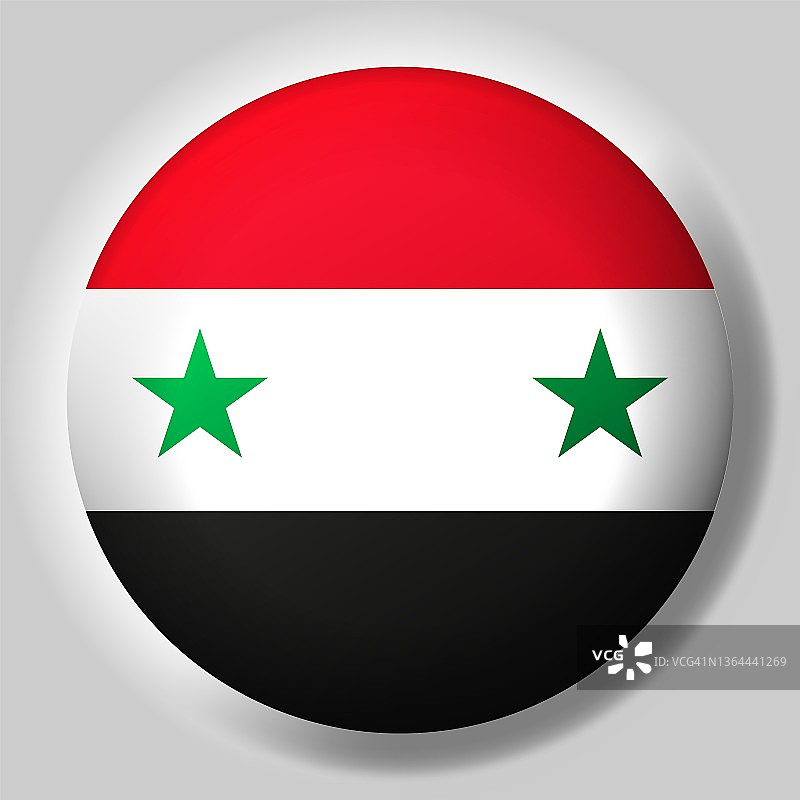 叙利亚国旗按钮图片素材