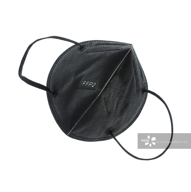 黑色FFP2/N95/KN95防护口罩图片素材