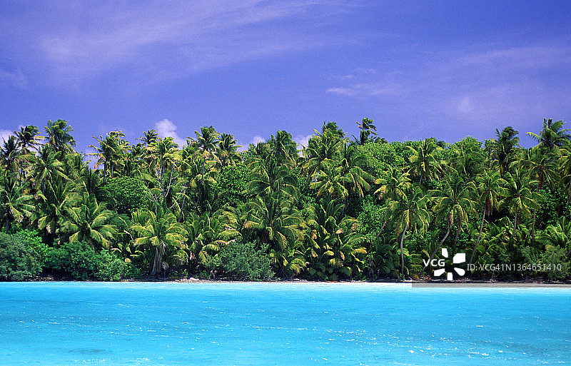 热带海滩正面图片素材